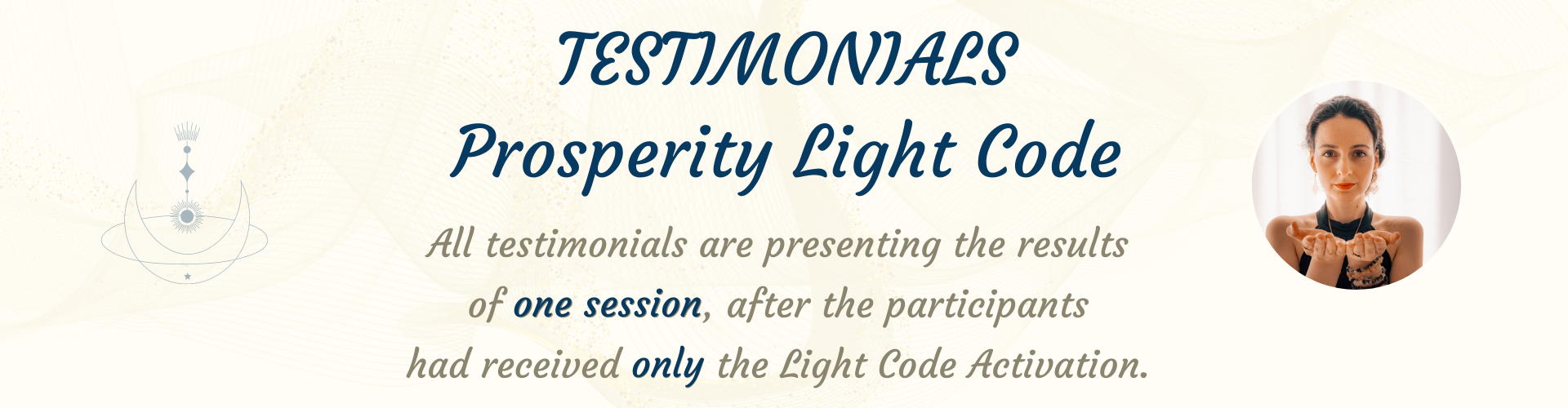 Testimonials Prosperity Light Code